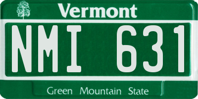 VT license plate NMI631