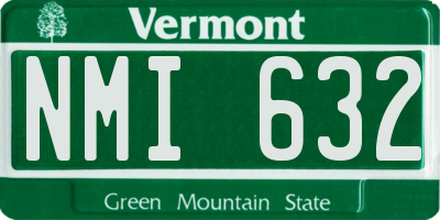 VT license plate NMI632