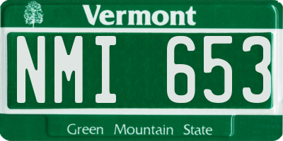 VT license plate NMI653