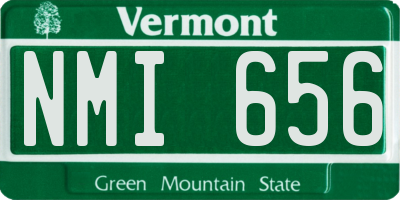 VT license plate NMI656