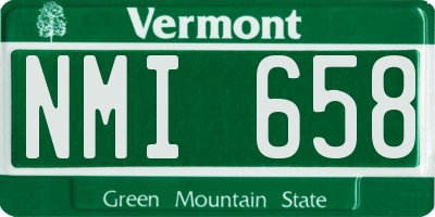 VT license plate NMI658