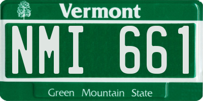 VT license plate NMI661