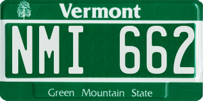 VT license plate NMI662