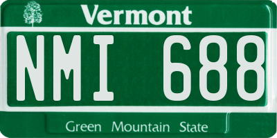 VT license plate NMI688