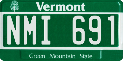 VT license plate NMI691