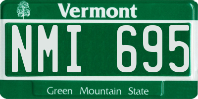 VT license plate NMI695