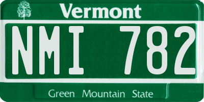 VT license plate NMI782