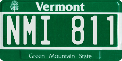 VT license plate NMI811
