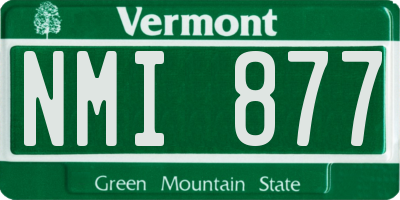 VT license plate NMI877