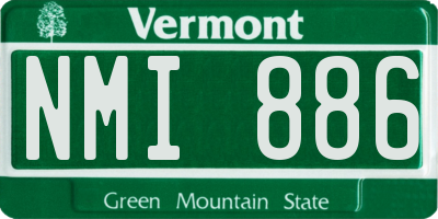 VT license plate NMI886