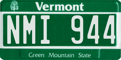 VT license plate NMI944