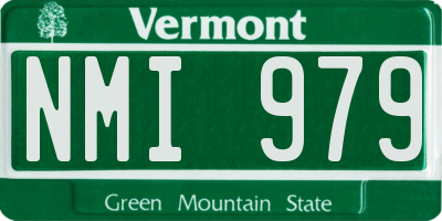 VT license plate NMI979