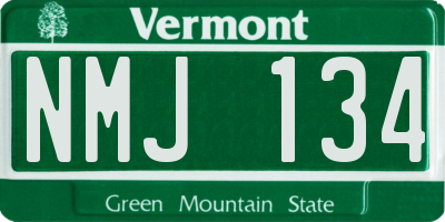 VT license plate NMJ134