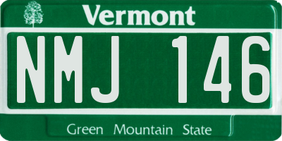 VT license plate NMJ146