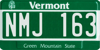 VT license plate NMJ163
