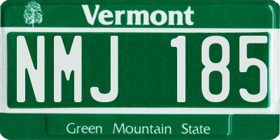 VT license plate NMJ185