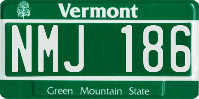 VT license plate NMJ186