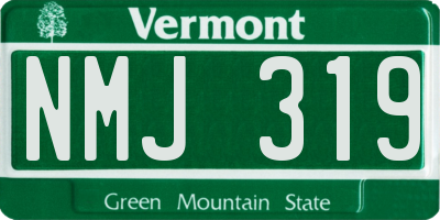 VT license plate NMJ319