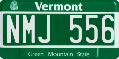VT license plate NMJ556