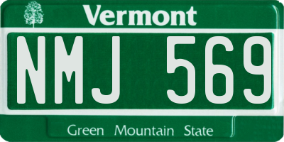 VT license plate NMJ569