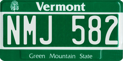 VT license plate NMJ582