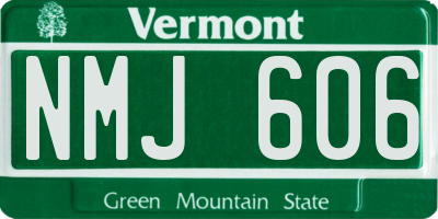 VT license plate NMJ606