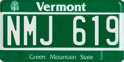 VT license plate NMJ619