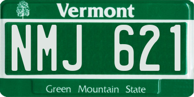 VT license plate NMJ621