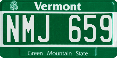 VT license plate NMJ659