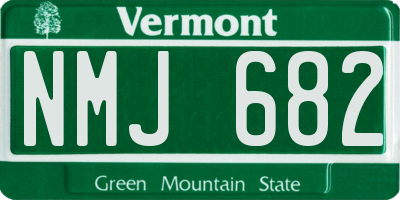 VT license plate NMJ682