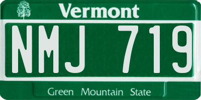 VT license plate NMJ719