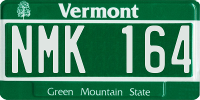 VT license plate NMK164
