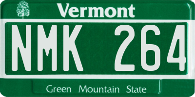 VT license plate NMK264