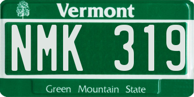 VT license plate NMK319
