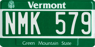 VT license plate NMK579