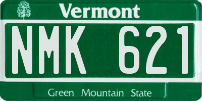 VT license plate NMK621