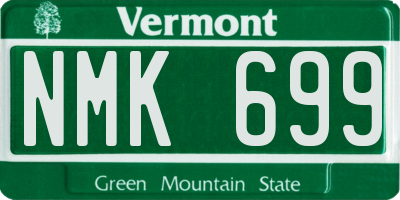 VT license plate NMK699