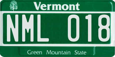 VT license plate NML018