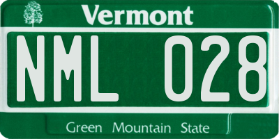 VT license plate NML028