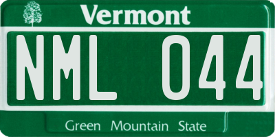 VT license plate NML044