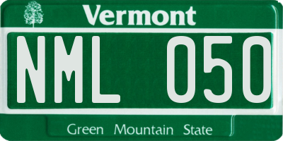 VT license plate NML050