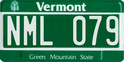 VT license plate NML079