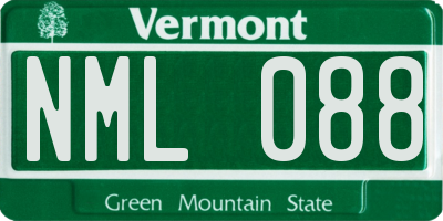 VT license plate NML088