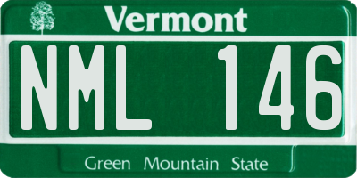 VT license plate NML146
