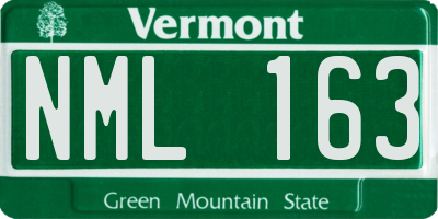 VT license plate NML163