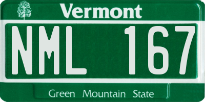 VT license plate NML167