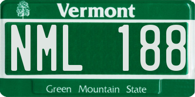 VT license plate NML188