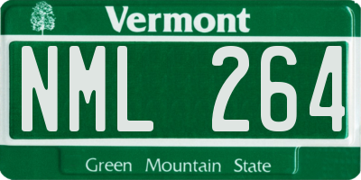 VT license plate NML264