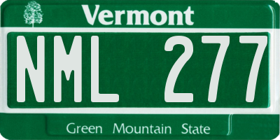 VT license plate NML277