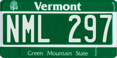 VT license plate NML297
